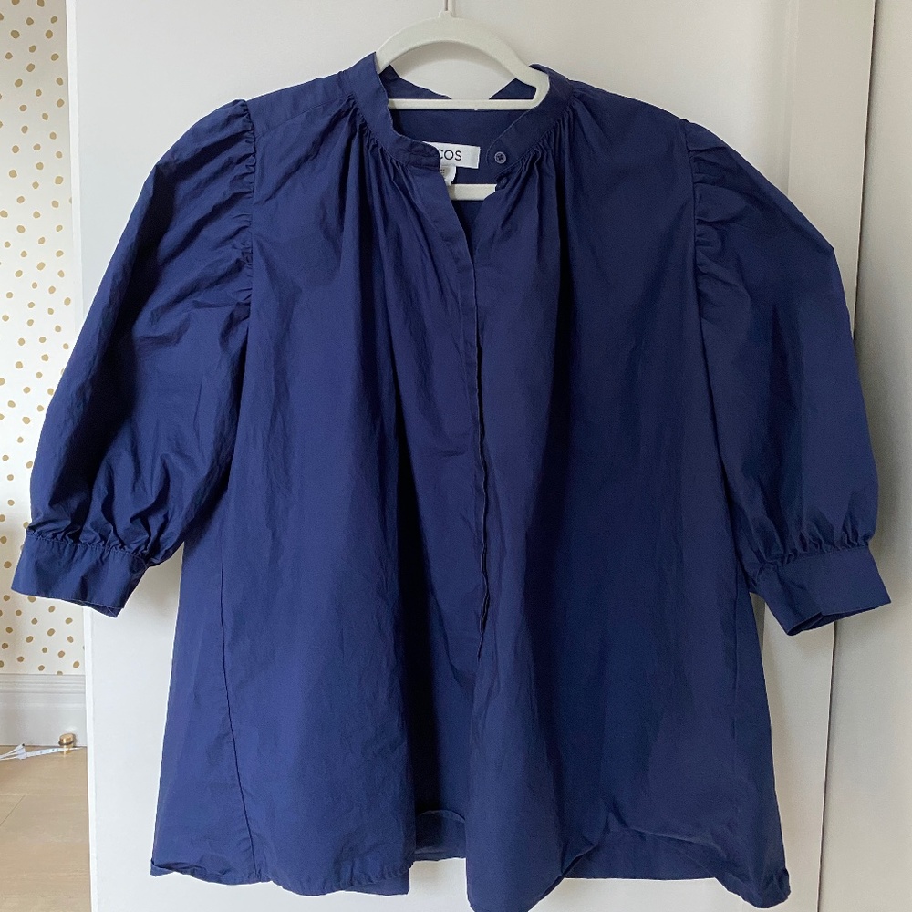 COS Navy Blouse (size 6)